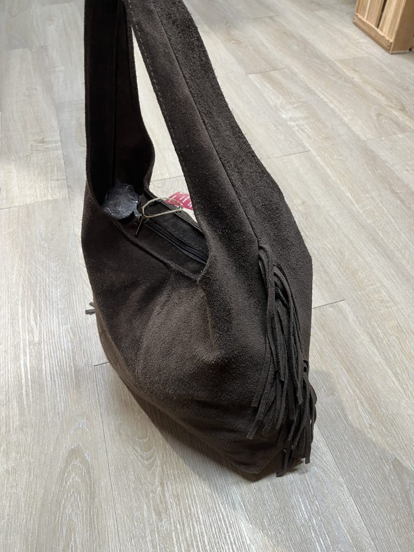 Bolso de Piel con Flecos Laterales - Imagen 4