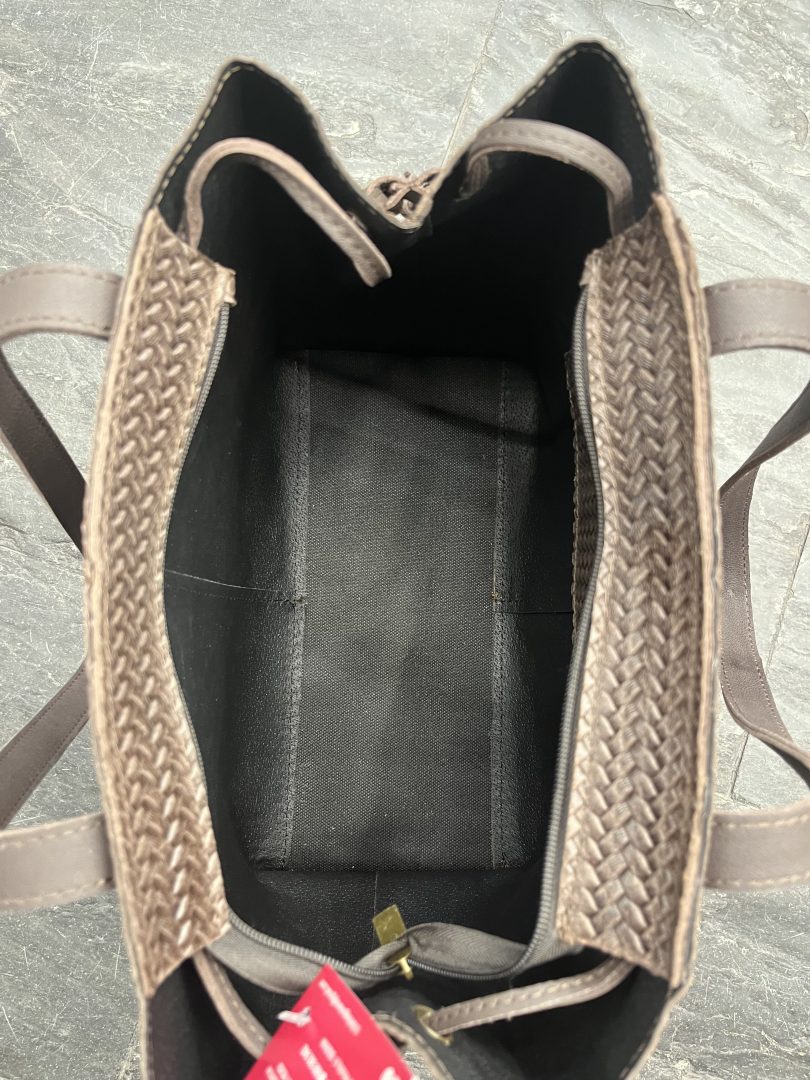 Bolso de Piel con Asa de Hombro y Cierre de Cremallera - Imagen 5