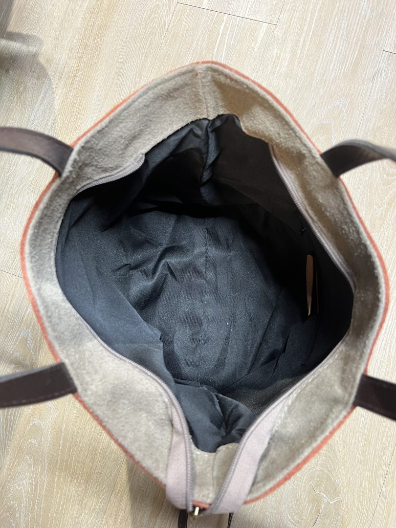 Bolso Tote de Ante Bicolor - Imagen 5