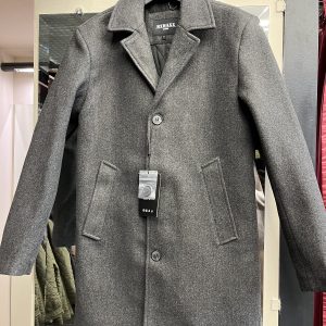 Abrigo de paño gris marengo para hombre