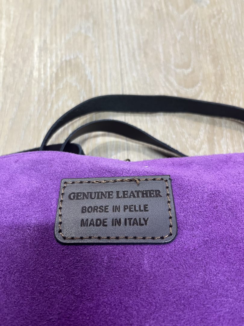 Bolso de Piel Color Morado - Imagen 2