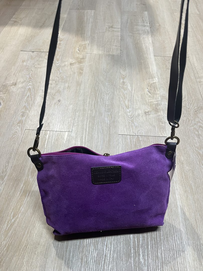 Bolso de Piel Color Morado - Imagen 3