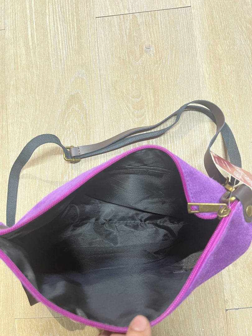Bolso de Piel Color Morado - Imagen 4