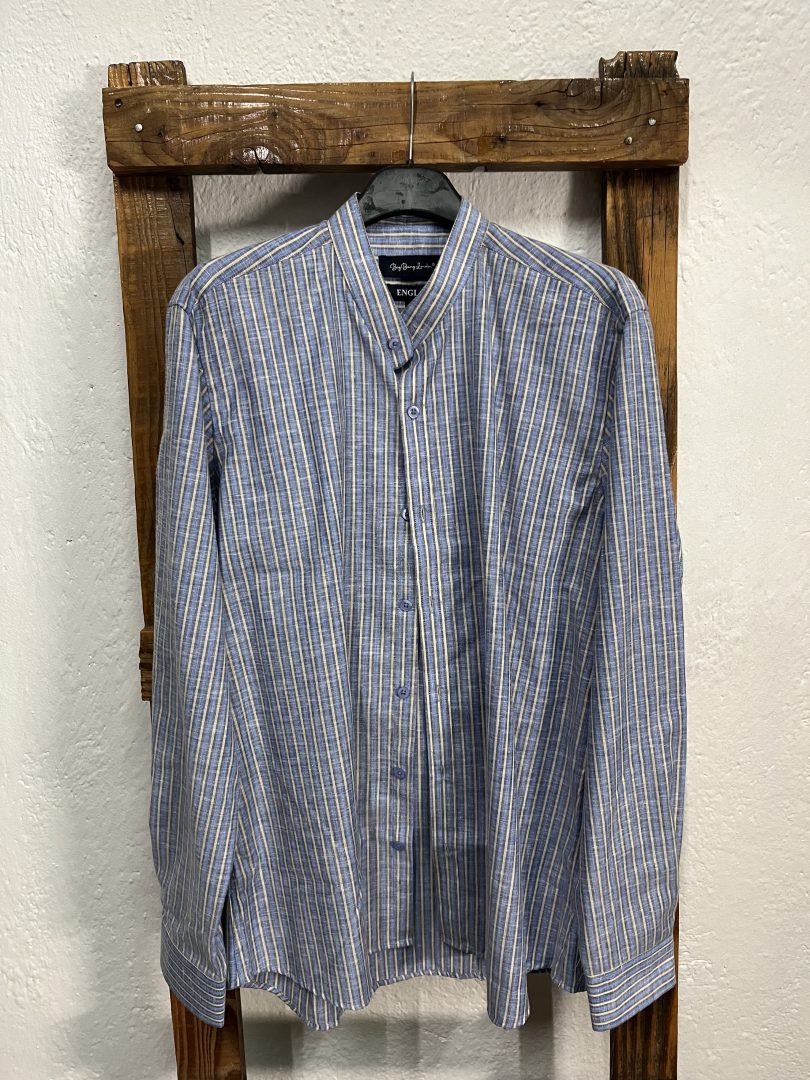 Camisa 100% Algodón Cuello Mao Hombre - Imagen 3