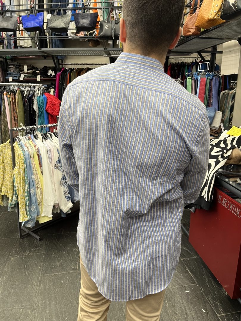 Camisa 100% Algodón Cuello Mao Hombre - Imagen 2