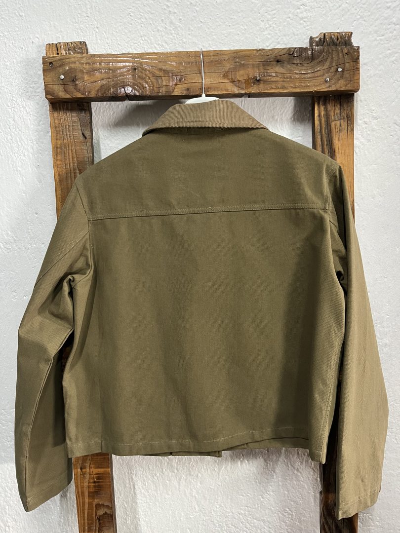 Chaqueta Verde Kaki Algodón - Imagen 2