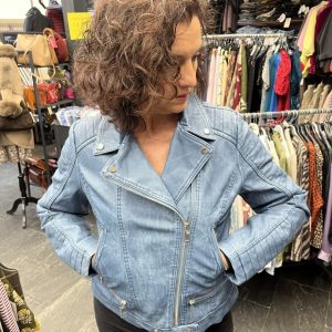 Chaqueta Biker Cruzada Polipiel