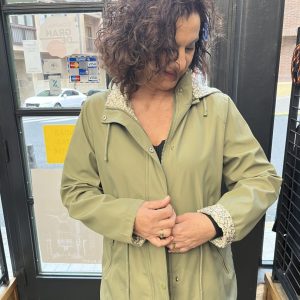 Cortavientos Reversible Verde Kaki