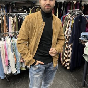 Chaqueta Antelina Camel