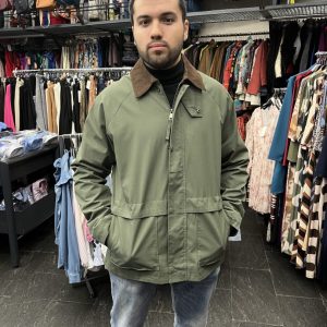 Parka Verde Kaki Algodón