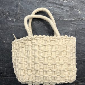 Bolso Algodón Trenzado Beige