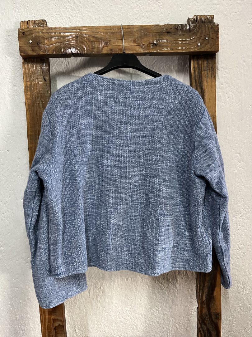 Chaqueta Rústica Bordada Azul - Imagen 5