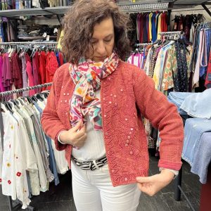 Chaqueta Rústica Bordada Caldera