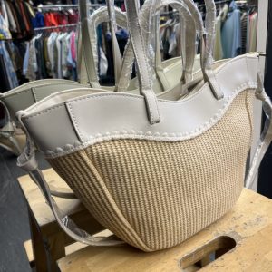 Bolso Rafia Beige Claro
