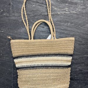 Bolso de Rafia Grande con Asas Dobles