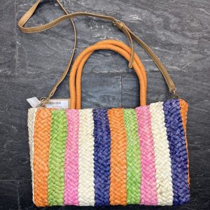 Bolso Rafia Multicolor con Asas