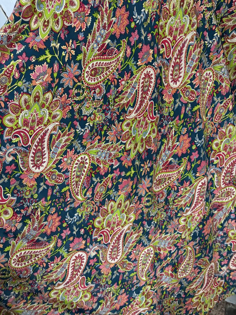 Vestido Seda Cachemir Multicolor - Imagen 2