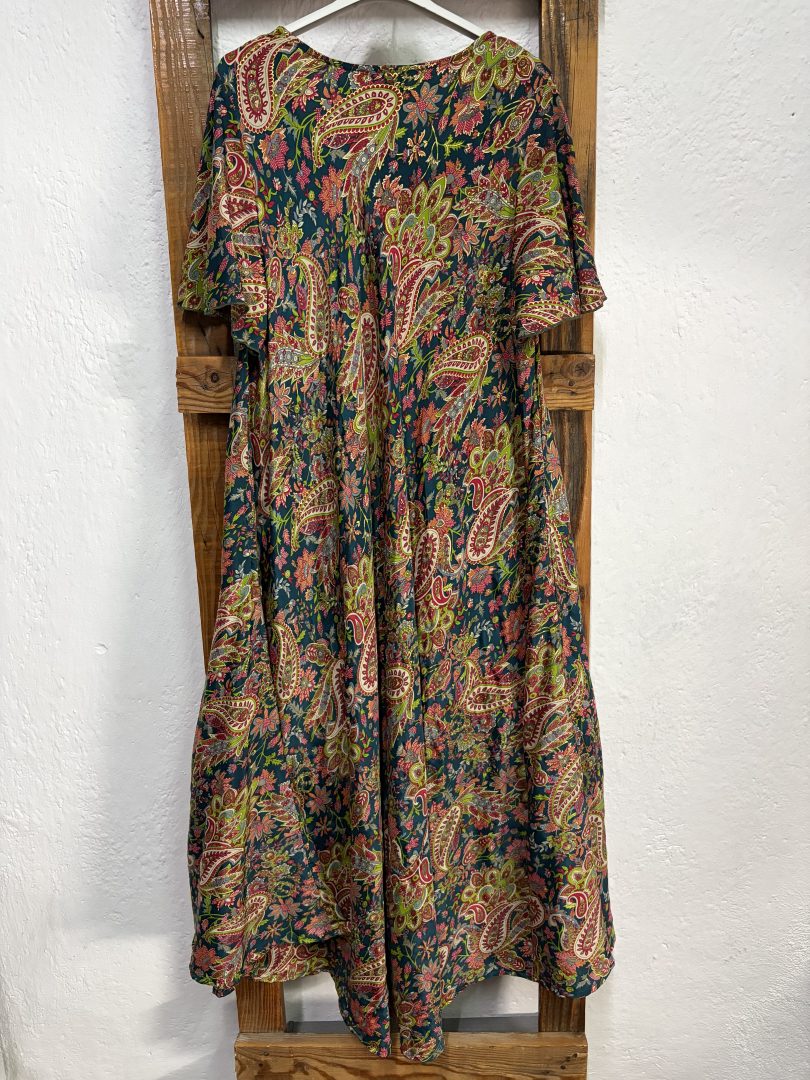 Vestido Seda Cachemir Multicolor - Imagen 3