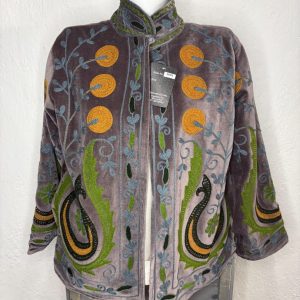 Kimono Terciopelo Cachemir Malva